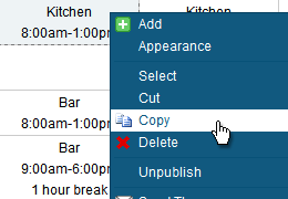 Right Click Menus